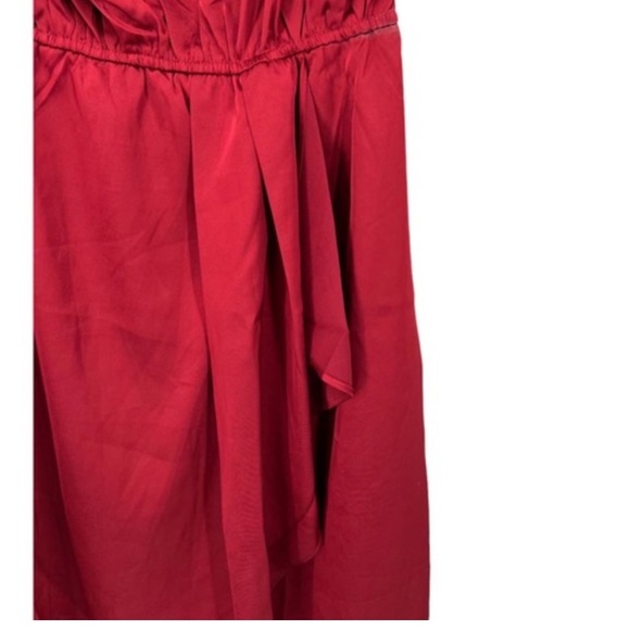 Entro Red Drape Dress - Picture 6 of 6